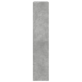 Room Divider Bookcase 4-Tier Concrete Grey 143.5x29x143.5 cm Engineered Wood 857997