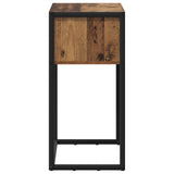 End Table with Drawer Old Wood 100 x 36 x 75 cm Engineered Wood 886700