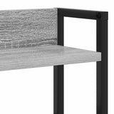 Headboard with Shelf Grey sonoma 80 cm Engineered wood 859673