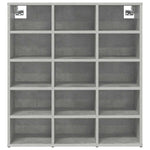 Shoe Cabinet Concrete grey 77.5 x 30 x 83.5 cm Engineered wood 808724