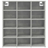 Shoe Cabinet Concrete grey 77.5 x 30 x 83.5 cm Engineered wood 808724