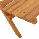 Folding Garden Chairs 6 pcs Black Solid Wood Acacia 3214629