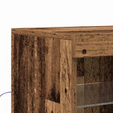 LED Sideboard Old Wood 181.5 x 37 x 67 cm Engineered Wood 3333116