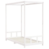 Kids Bed Frame White 90x190 cm Solid Wood Pine 834517