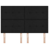 Headboard Height Adjustable with Headboard Black 160 cm Fabric 3337836
