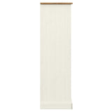 Bookcase VIGO White 90x35x114.5 cm Solid Wood Pine 353182