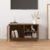 TV Cabinet Honey Brown 70x34x40 cm Solid Wood Pine 818238