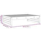 Garden Footstool 120x80 cm Solid Wood Douglas 825756