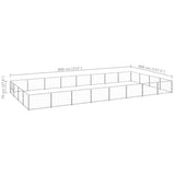 Dog Kennel Silver 32 m Steel 3082154