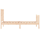 Bed Frame without Mattress Small Single Solid Wood Pine 3191931