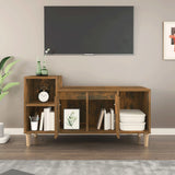 TV Cabinet Smoked Oak 100x35x55 cm Engineered Wood 821177