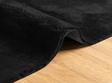 Medium Pile Soft and Washable Rug HUARTE Black 1000 x 80 cm 42022515