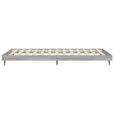 Bed Frame without Mattress Grey Sonoma 90x190 cm Single Engineered Wood 832307