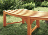 Tree Bench 4-Seater 210 x 80 x 45 cm Solid Eucalyptus Wood 4108061