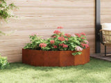 Planter Rusty 120 x 60 x 35 cm Weathering Steel 883688