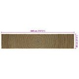 Area Rugs Black 80 x 400 cm Jute 42010739