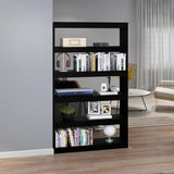 Book Cabinet/Room Divider Black 100x30x167.5 cm Solid Pinewood 808227