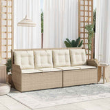 Garden Bench Beige Poly Rattan 3394453