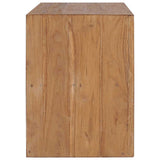 TV Cabinet Natural Wood Colour Solid Teak Wood Medium 282848