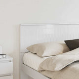 Headboard Gloss White Engineered wood 888401