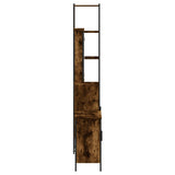 3 Piece Bathroom Furniture Set Smoked Oak Engineered Wood 3214802