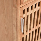 4 Piece Bathroom Furniture Set Solid Wood Walnut 3185785