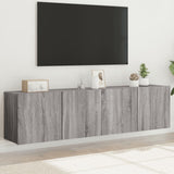 TV Cabinets Wall-mounted 2 pcs Grey Sonoma 80x30x41 cm 836963