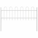 Garden Fence White 6.8 x 0.6 m Powder-coated steel 3334083