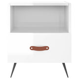 Bedside Cabinets 2 pcs High Gloss White 40x35x47.5 cm Engineered Wood 827377