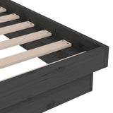 Bed Frame without Mattress Grey Solid Wood Small Single 819934