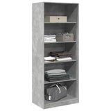 Wardrobe Concrete Grey 80x50x200 cm Engineered Wood 3307723