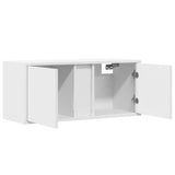 ZNTS TV Wall Cabinet with LED Lights White 80x31x35 cm 852257