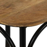 Cross Chairs 2 pcs Black Solid Mango Wood 247316