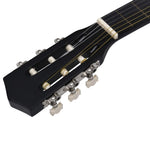 ZNTS Western Classical Cutaway Guitar with 6 Strings Black 38" 70132