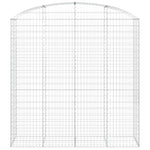 Arched Gabion Basket 200x50x200/220 cm Galvanised Iron 153480