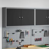Tool Cabinet with Shelf Black and Grey 100 x 20 x 55 cm 4103471