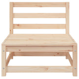 Garden Sofa with Footstool 2-Seater Solid Wood Pine 837970