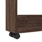 Narrow Storage Trolley 3 Tier Brown Oak Engineered Wood 855247