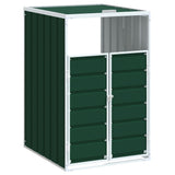 Wheelie Bin Storage for Single Bin Green 72x81x115 cm Steel 4006171