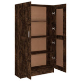 Book Cabinet Smoked Oak 82.5x30.5x150 cm Engineered Wood 815612