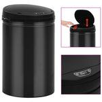 ZNTS Automatic Sensor Dustbin 30 L Carbon Steel Black 322698