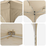 Pop-up Party Tent 290 x 290 x 245 cm Cream 42019856