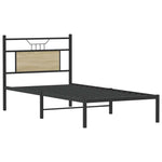 Bed Frame without Mattress Sonoma Oak 80x200 cm Engineered Wood 4106783