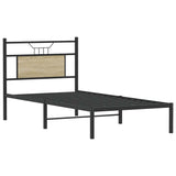 Bed Frame without Mattress Sonoma Oak 80x200 cm Engineered Wood 4106783