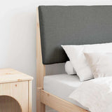 Upholstered Headboard Dark Grey 80 cm Solid Pine Wood 879310