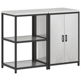 Kitchen Storage Set HATTEM 2 pcs Silver Stainless Steel 3392691