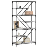 Bookshelf Grey Sonoma 91x36x176 cm Engineered Wood and Steel 835417