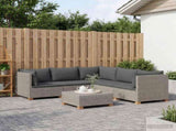 6 pcs Rattan Lounge Set with Cushions GENDT Natural Rattan 3429853