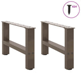 Coffee Table Legs Natural Steel 2 pcs 50x cm Steel 4013263