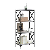 Bookcase 4-Tier Grey Sonoma 59x35x132 cm Engineered Wood 837620
